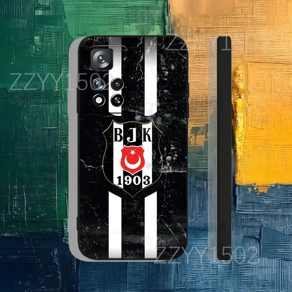 Fashion B-Besiktas B-JK Sports Phone Case For Samsung S25,S24,Ultra,S20,S30,Plus,S22,S23,Ultra,Plus,5G Black Silicone Soft