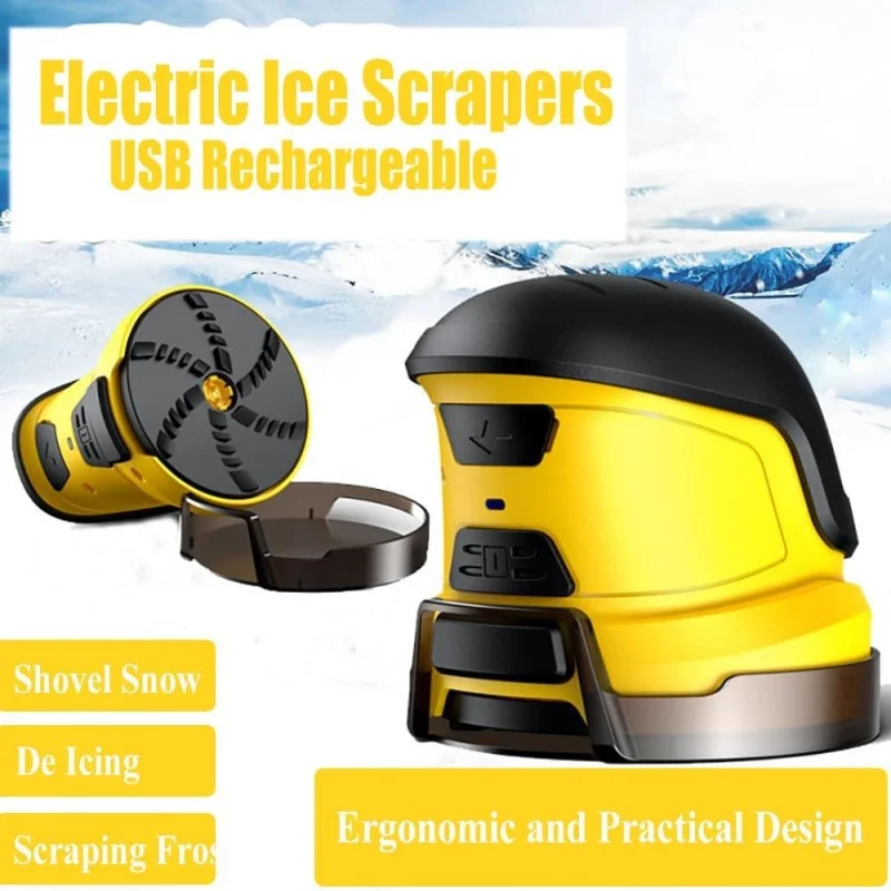 

1PC Car Wind Shield Electric Ice Scrapers Winter Snow Remover Tool USB Rechargeable Durable Electric Handheld Ice Snow Scraper