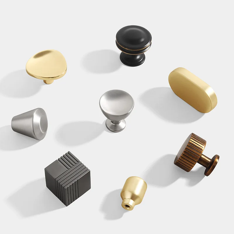 

Round Square Single-hole Door Handle Closet Door Drawer Small Knob Gold Black Kitchen Cabinets Door Pulls Furniture Small Handle