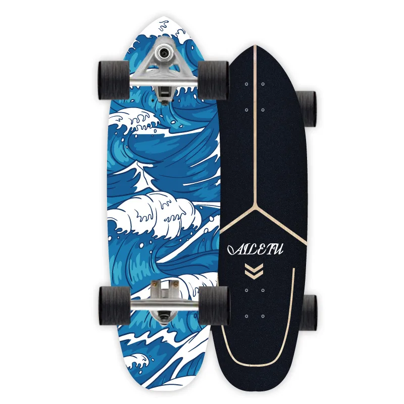 Skateboard Profissional para Terreno Acidentado, Trucks de Direção CX7, Skateboard Universal para Homens, Mulheres, Adultos e Jovens, para Cruising e Deslocamento