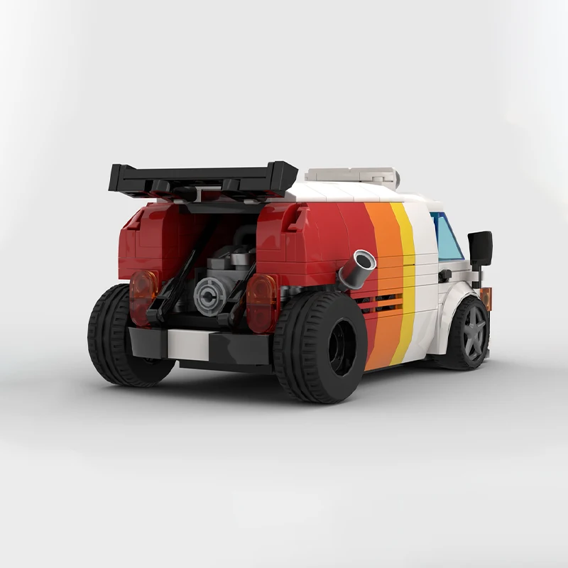 350 قطعة MOC 1982 Toyotaes HiAce مخصص "كارمين" مدينة أبطال سوبر سيارة اللبنات عيد ميلاد DIY بها بنفسك الكبار عيد الميلاد لعبة هدية