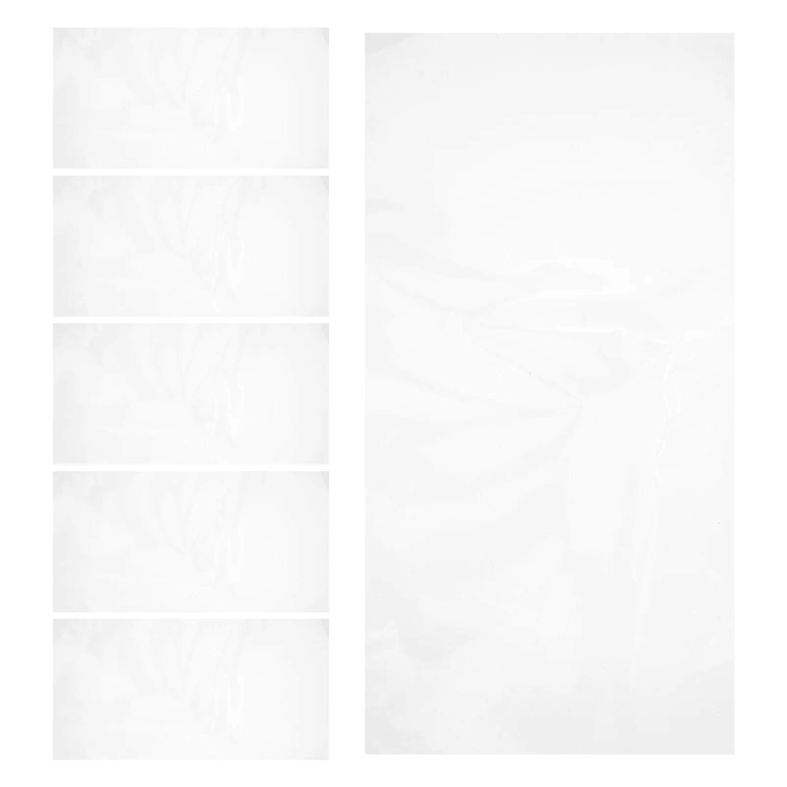 

6pcs Transparent Vent Covers 15.52X8.06 Inch Pet Material Adhesive Hvac Air Ducts Floor Ceiling Register Grille Replacement