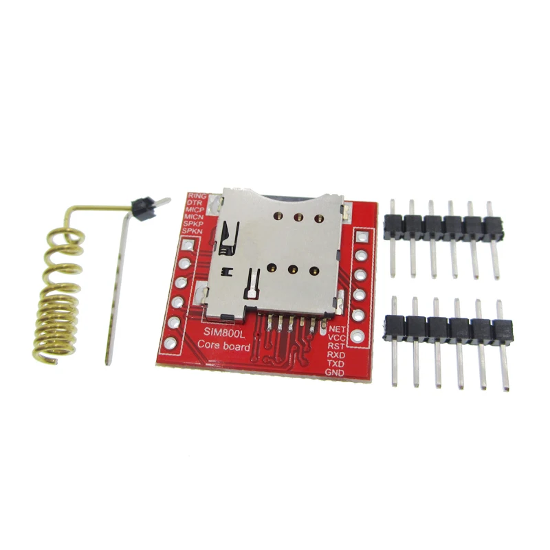 أصغر وحدة SIM800L GPRS GSM بطاقة MicroSIM الأساسية مجلس رباعية الموجات TTL المنفذ التسلسلي الجديد