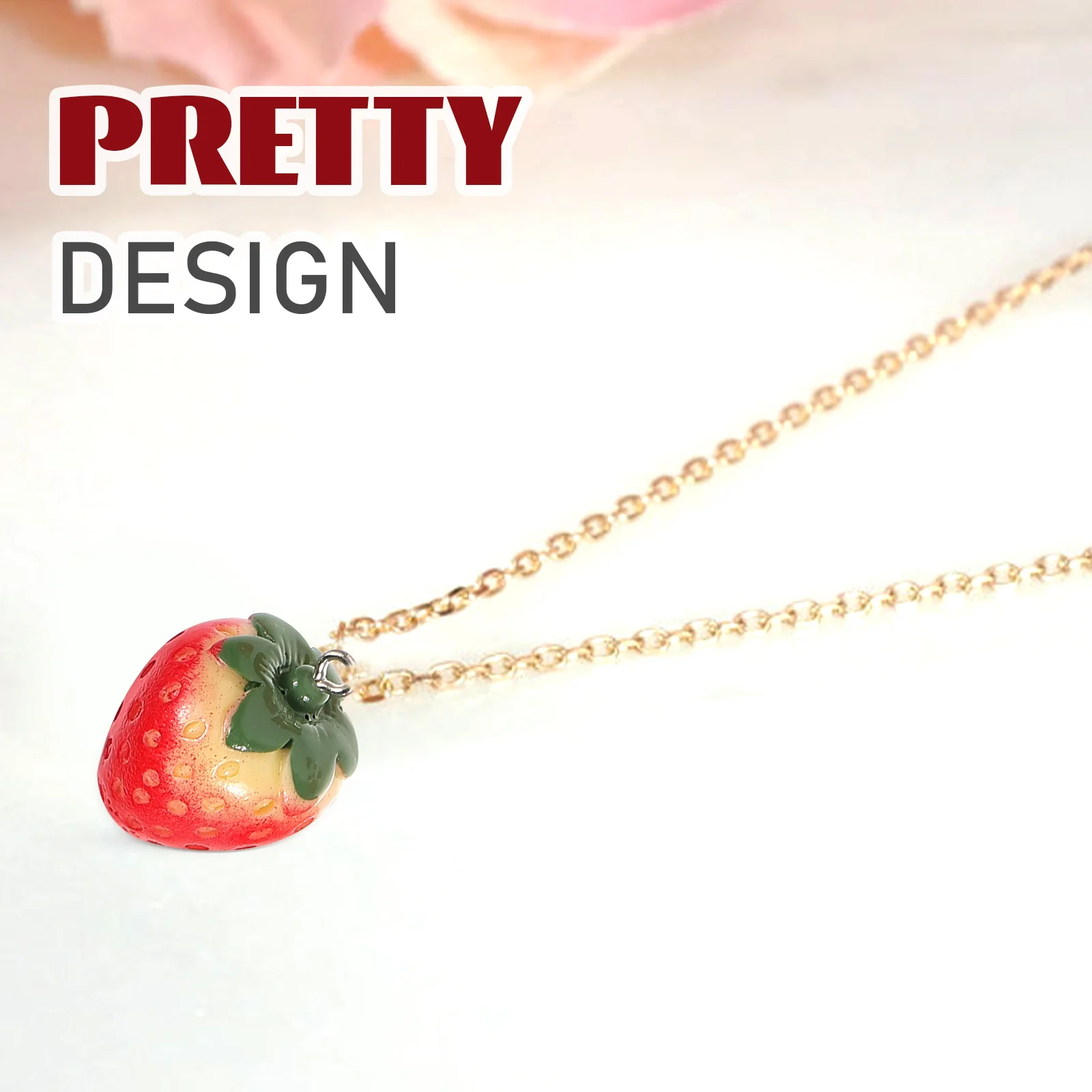 

8 Pcs Strawberry Accessories Embellishment Charms Jewelry Jewellery Earring Kawaii Child