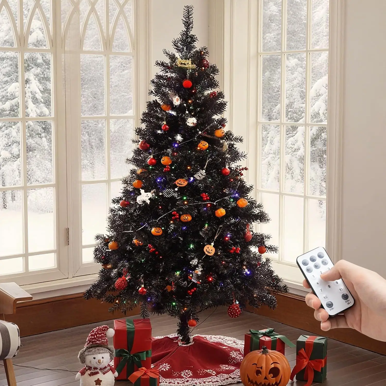 

Рождественская елка с холодной едой Белая елка Черная елка Белая елка с распылением Розовая елка Идеально подходит для праздничного декора