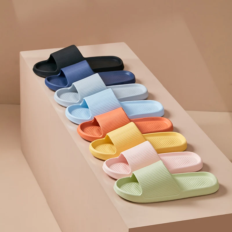 شباشب إيفا ذات نعل سميك للنساء لربيع وصيف 2025 شباشب شاطئ غير قابلة للانزلاق للرجال نعل ناعم شباشب سحابة داخلية #6