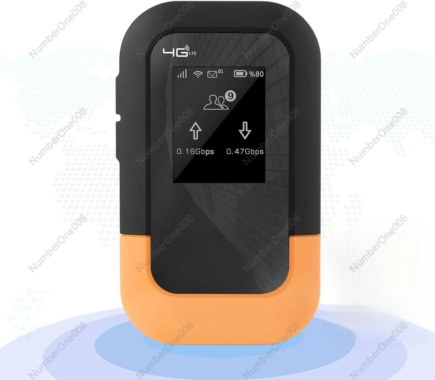 جهاز توجيه محمول 5G WiFi 6 للسفر eSIM وفتحة بطاقة SIM للاستخدام العالمي على الإنترنت السريع لرحلة خارجية #2