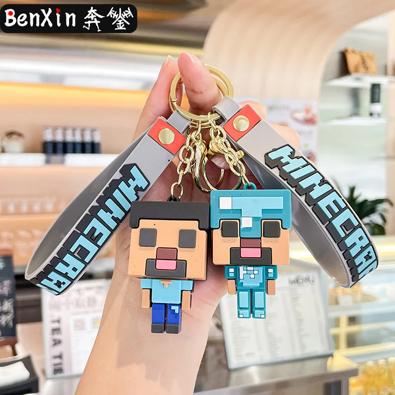 Minso cartoon creative keychains, car pendants, exquisite schoolbags, key chains, street stall gift decorations