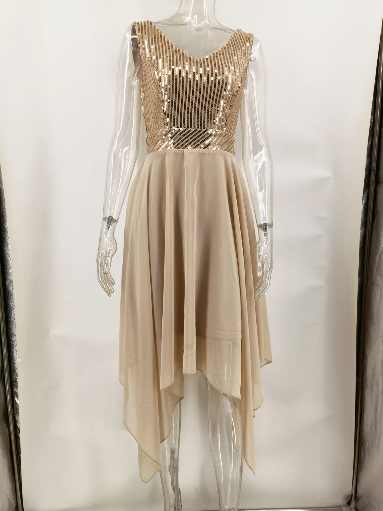 Sexy vintage chiffon sequin summer dress women elegant prom party long dresses woman backless birthday evening dress vestidos