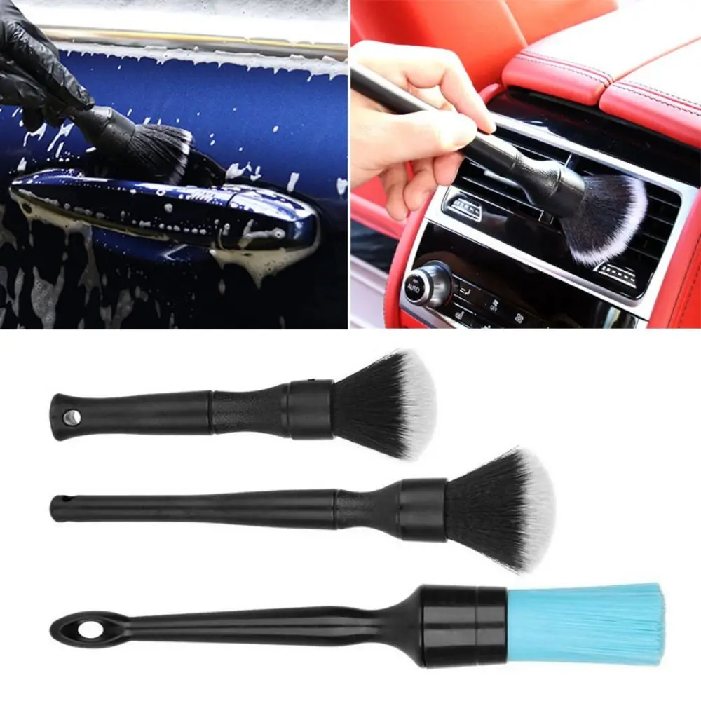Ultra- Soft Car Detailing Brush Portable Cleaning Car Interior Brush PP Scratch-Free Air Conditioning Brush Dust Remove Tools