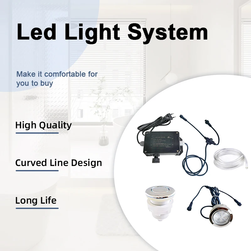 TLF Быстрая доставка Европейский стиль Гидромассажная система Подводные светодиодные фонари для ванн Спа Гидромассажная ванна Свет