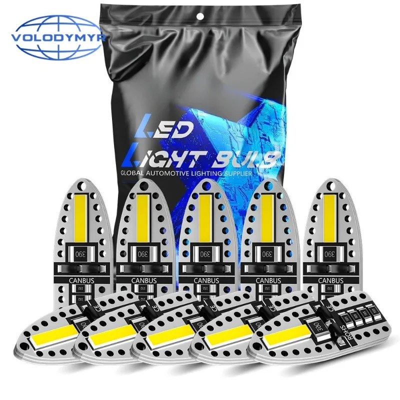 

Volodymyr T10 Width Indicator Light 7020 2SMD Reading Lantern Car LED License Plate Lamp W5W for Car