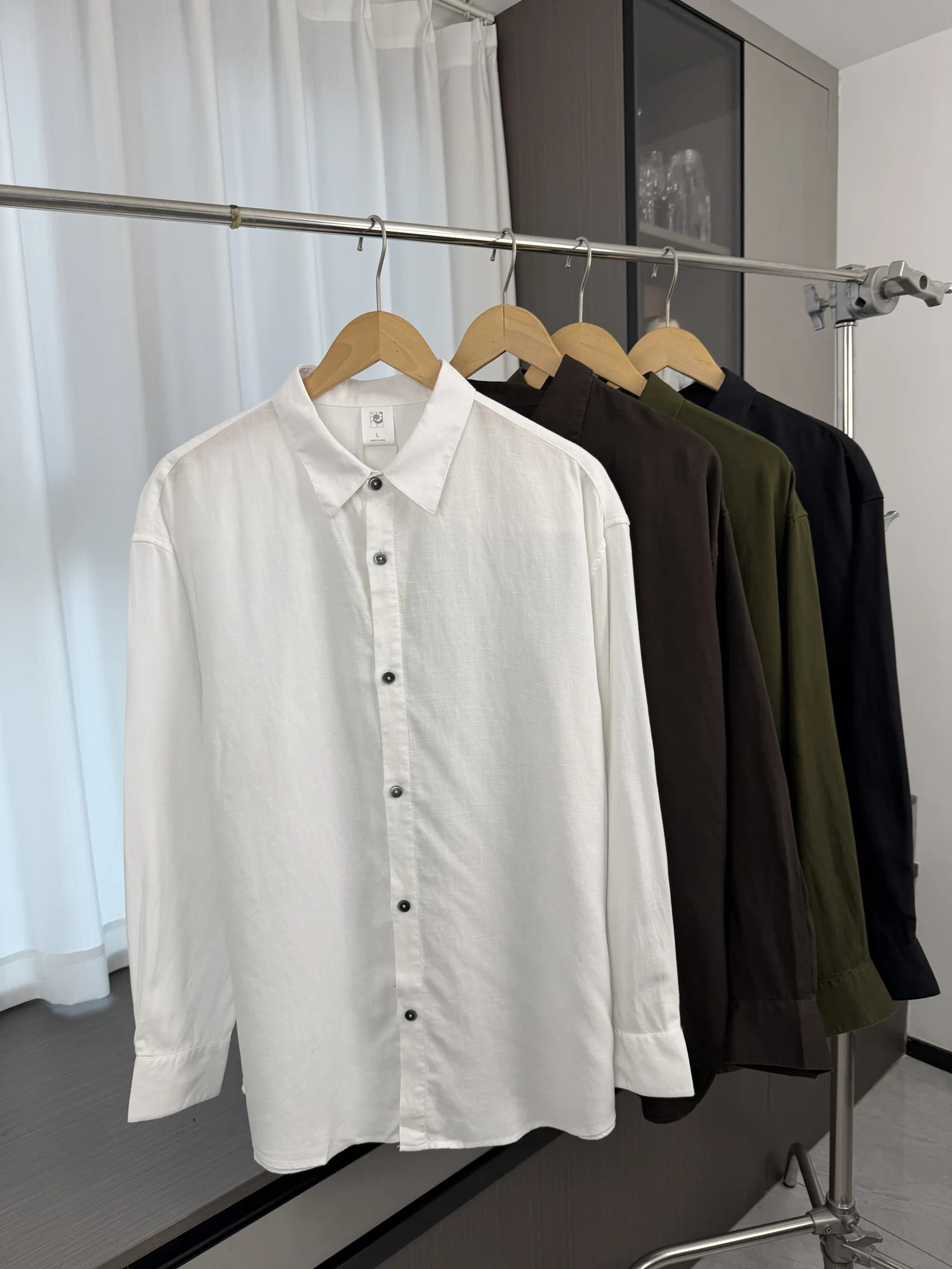 

Loose Fit Men's Business Casual Shirt Luxury Comfortable Spring Summer Fashionable Versatile Long Sleeve Anti-Wrinkle