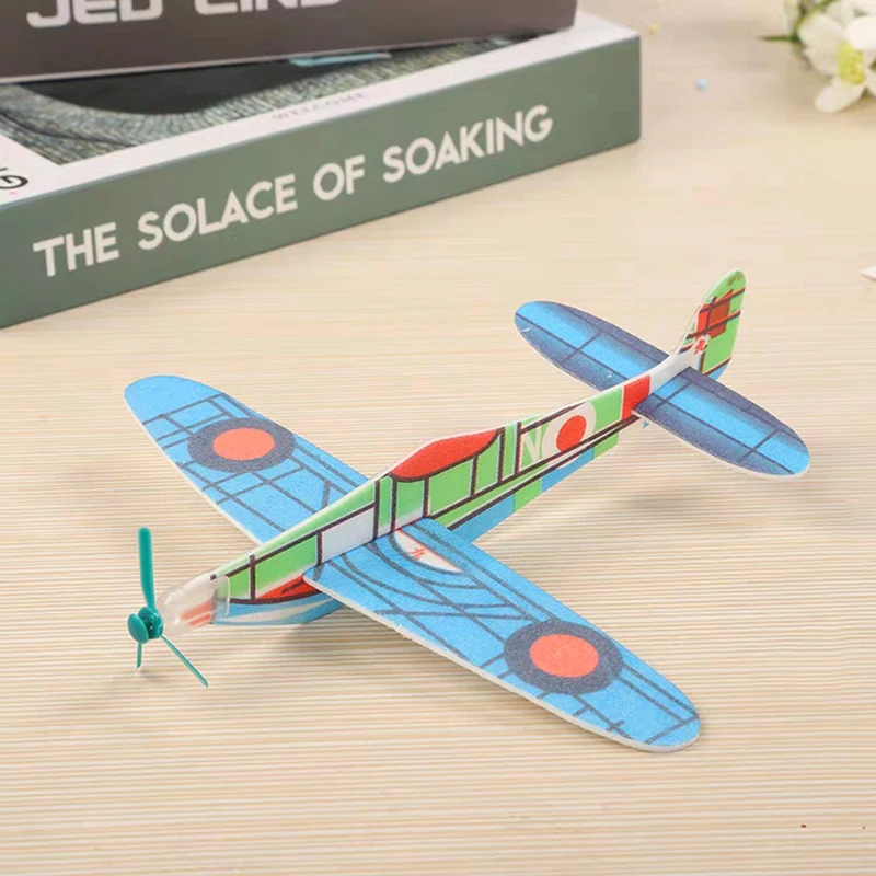 1/10Pcs 3D Foam Aeroplane Children DIY Hand Throw Flying Glider Planes Foam Aeroplane Model Toy Game Party Bag Fillers Kids Gift