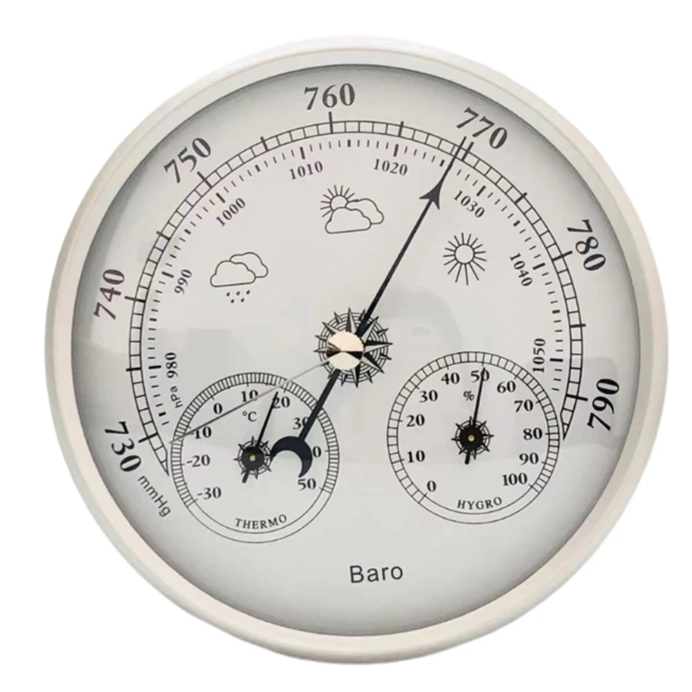 

Environmental Monitor Humidity Sensor Thermometer Environmental Monitoring Indoor Use Metal Construction No Batteries Required
