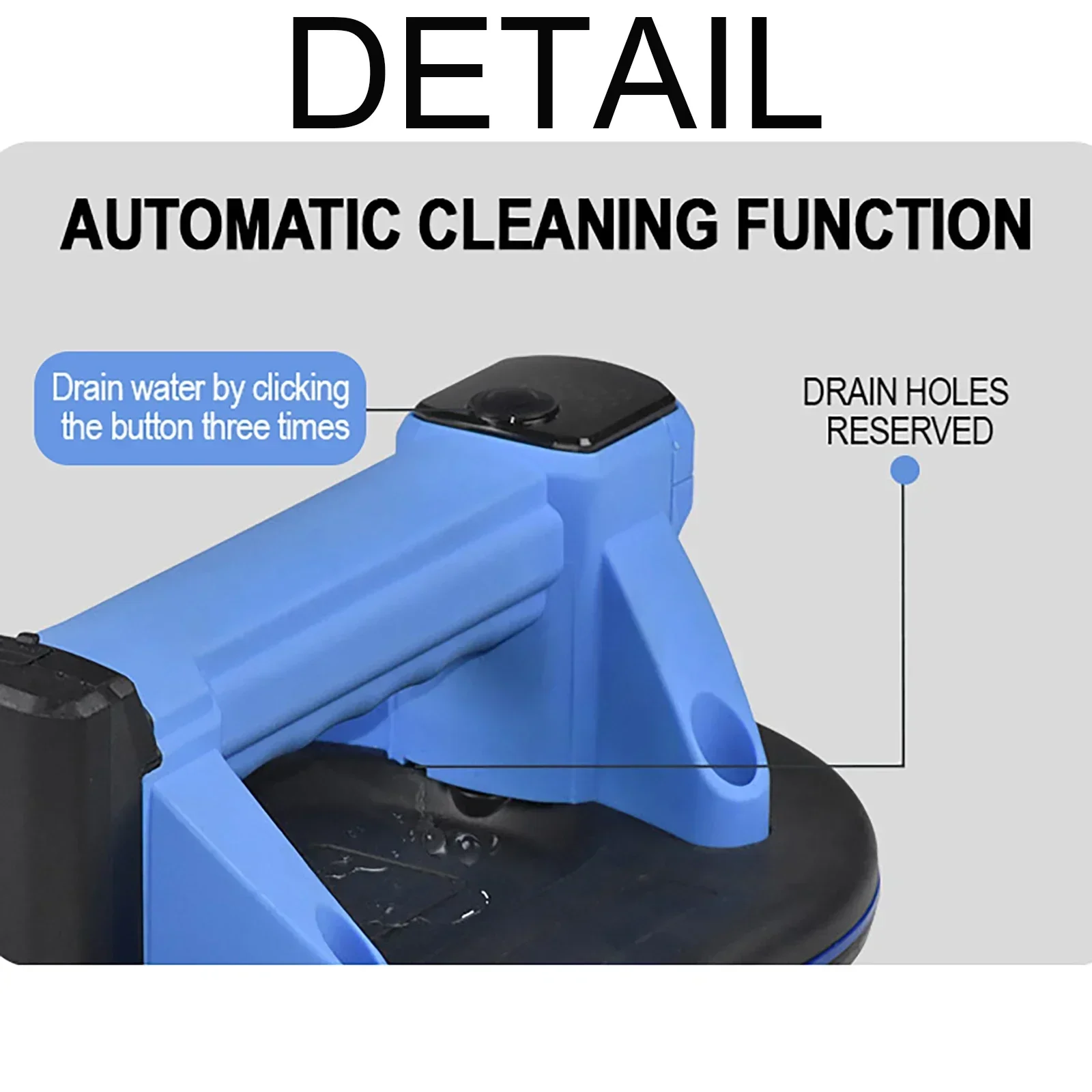230KG Suction Electric Suction Cup Digital Display Port Lifting Tool Automatic Cleaning Vacuum Pump Type-C Charging 2000mAh Box