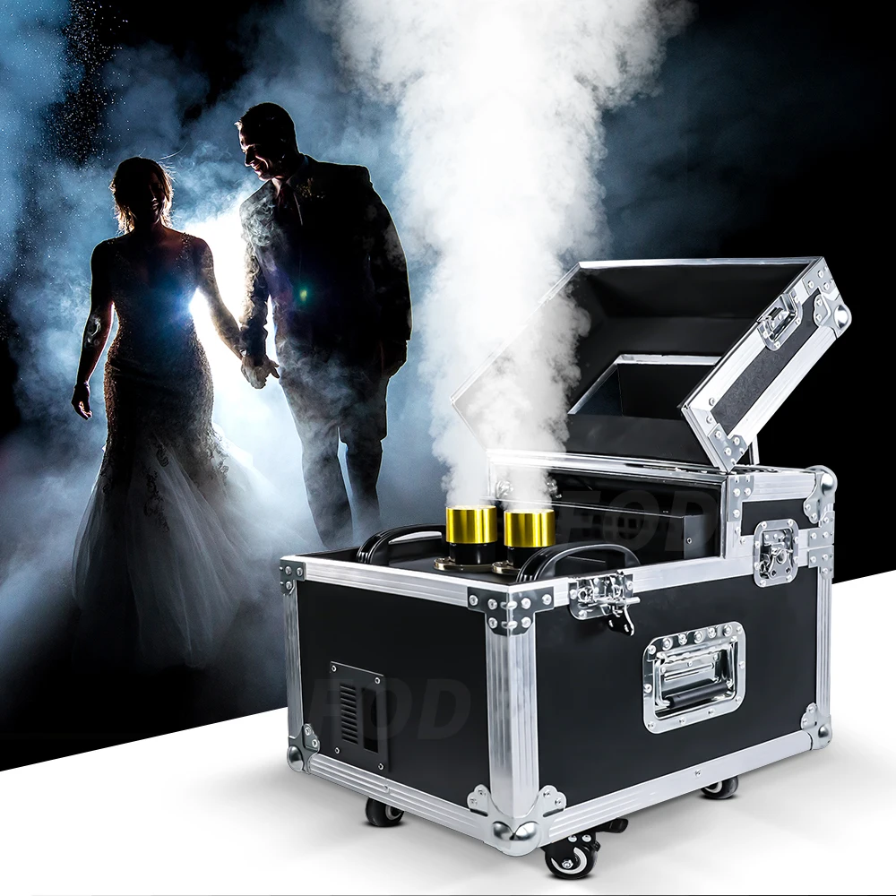 Double Fog Machine 900W Props Special Effects Mist Spraying DMX 512 Smoke Machine For Dj Disco Home Party Nightclub