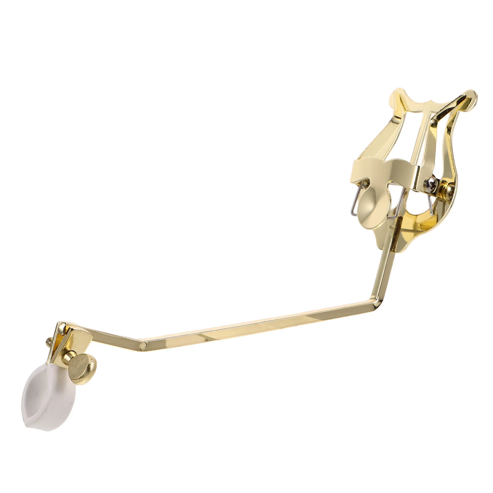 

Gold French Horn Holder Clip Compact Design for Wind Instrument Sheet Music Accessories Easy Adjustment Mechanism