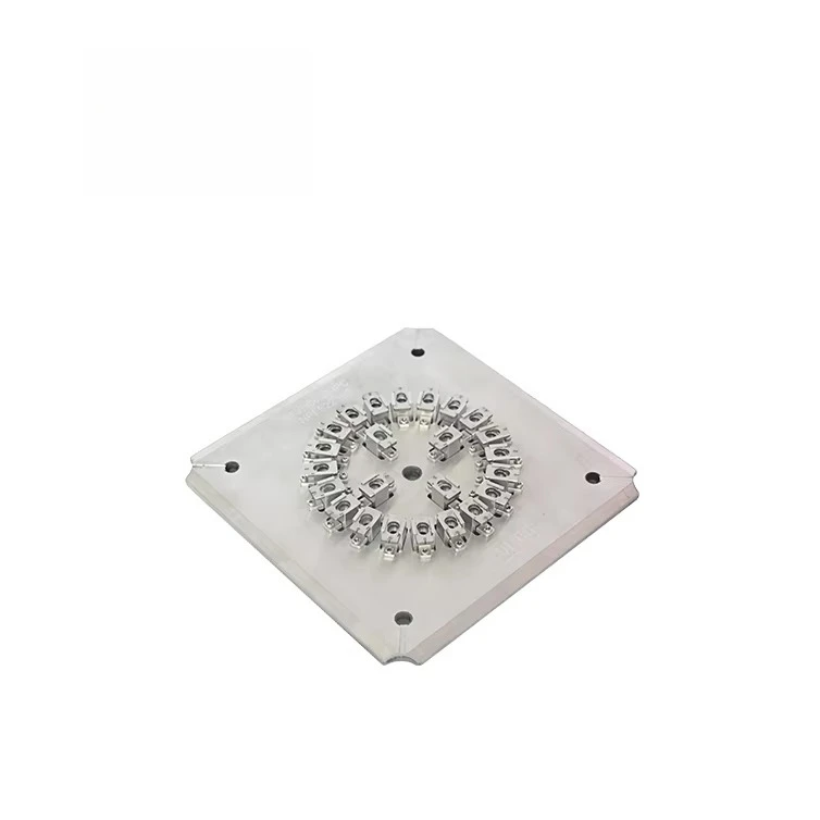 Fiber Polishing Plate SMA905 Connector Insert Ferrule Polish Plate Holder Jig Fiber Optic Foursquare Pressure Polishing Fixture