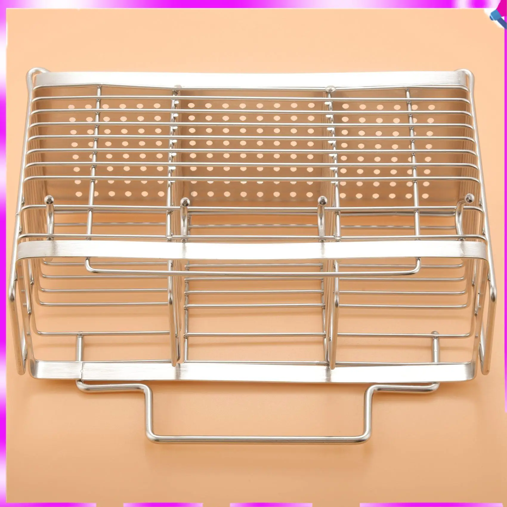 

N96R Kitchen Hanging Stainless Steel Chopsticks Spoons Fork Cutlery Holder Organizer Rack Drainer Storage