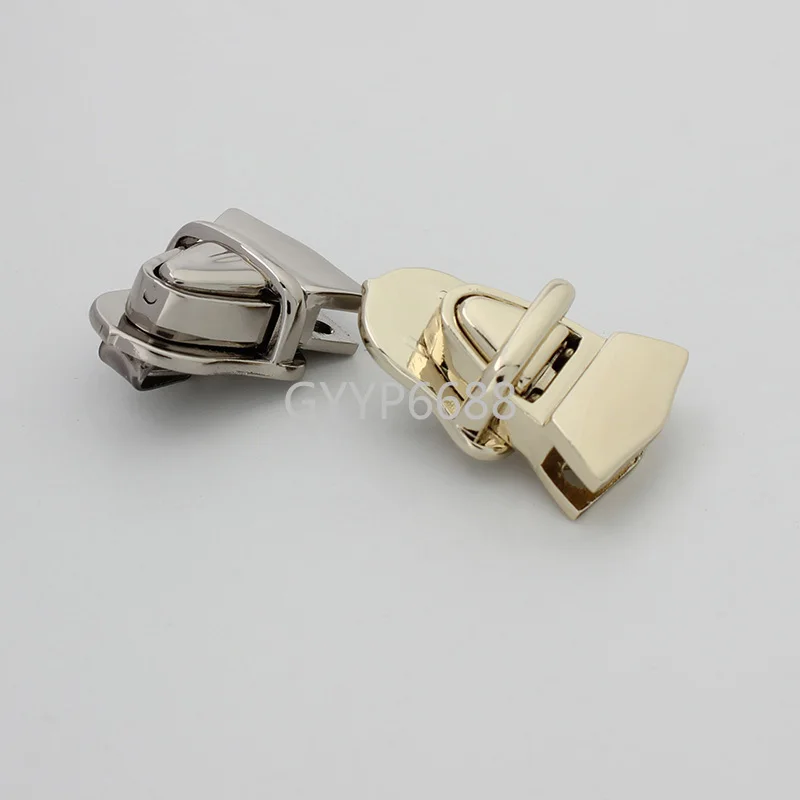 1-5-20 sets 2 colors 23x19mm Small size metal push lock hot sale gentlemen briefcase clasp press locks for handbags