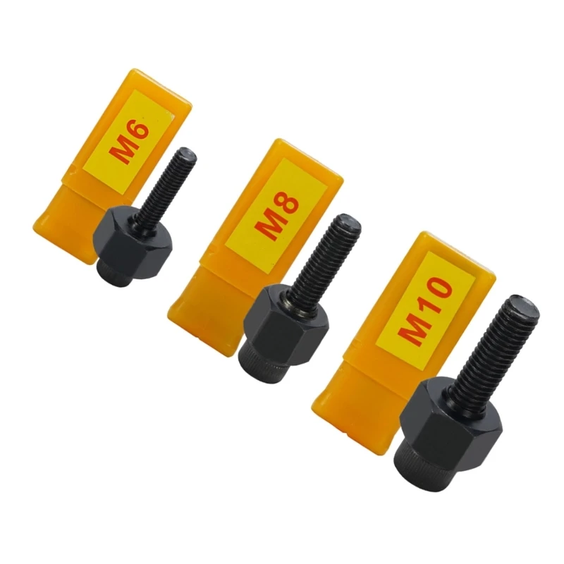 Комплект из 3 полных головок заклепок с гайками диаметром от 3 до 10 мм для комплексного крепежного решения, сборки и ремонта.