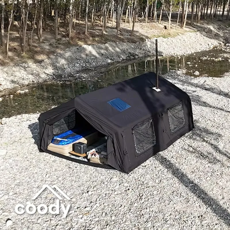 

Inflatable Tent Outdoor Overnight Camping Rain protection Exquisite Camping Supplies Equipment Coody 13.68