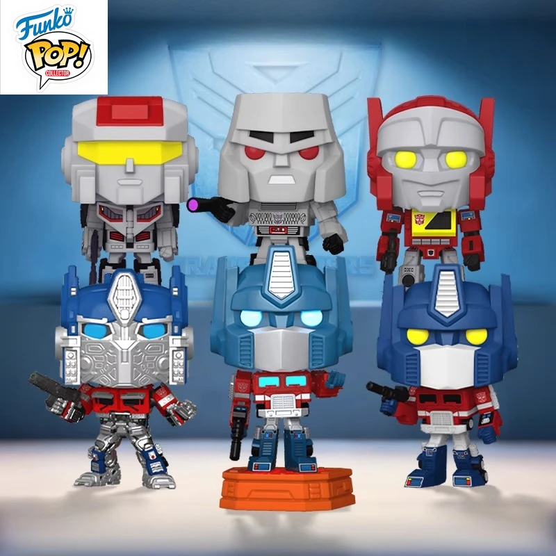 

In Stock FUNKO POP Original Co-branded G1 Series Transformers Optimus Prime Megalon Can Use A Model To Collect Holiday Gifts