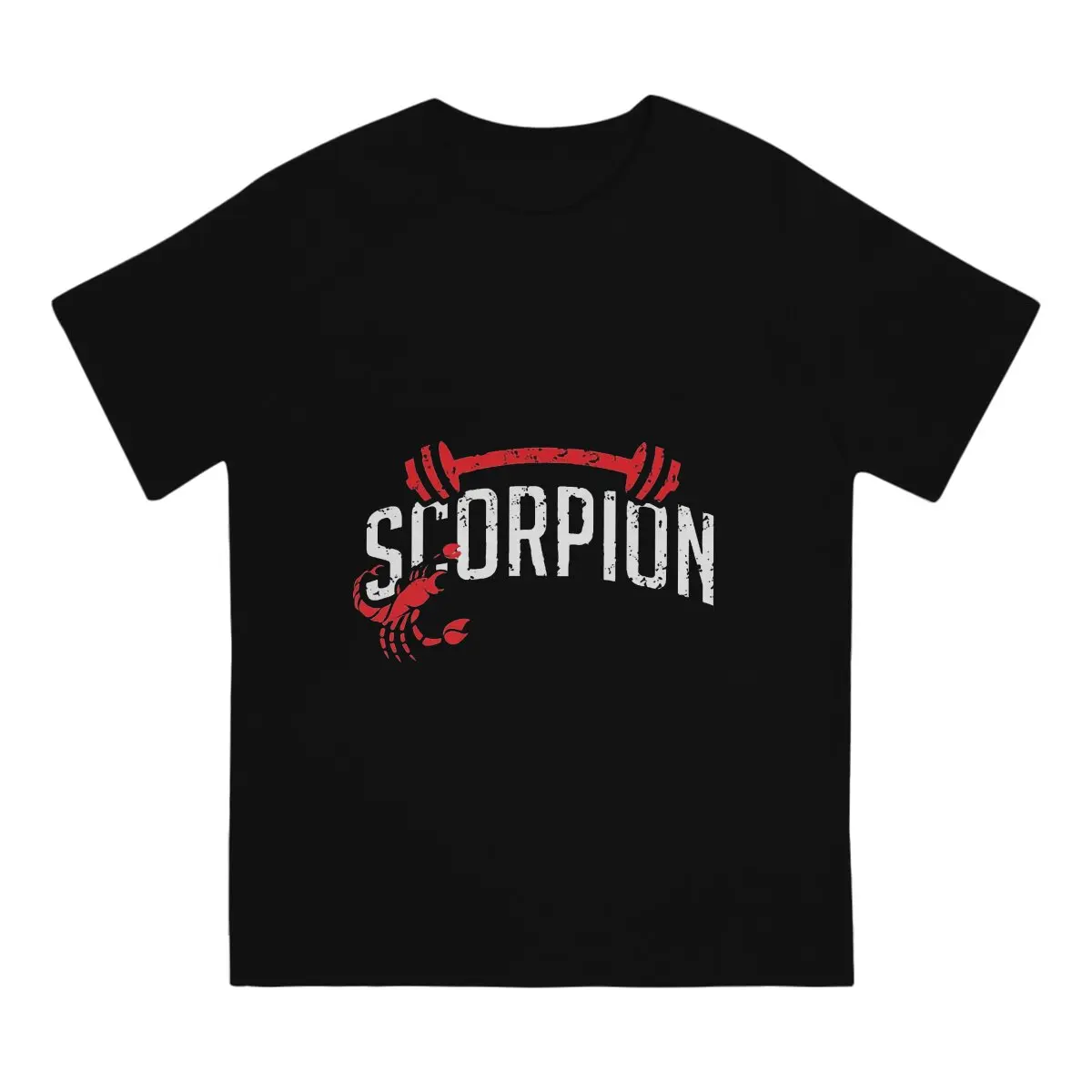 Sport Crossfit T Shirts Men's  100% Cotton Vintage T-Shirts Crew Neck S-Scorpions Tees Short Sleeve Clothes Classic