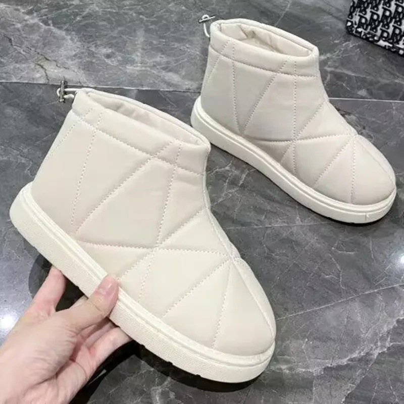 2023 Winter Ankle Boots Of High Quality Comfort Light To Thick-Soled Outdoor Casual Cotton Shoes With Warm Velvet