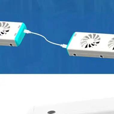 High Quality Practical Hot Sale Smart Radiator Fan Radiator Ventilator 30x7x3cm DC 5V 0.2A Type C Connector  High