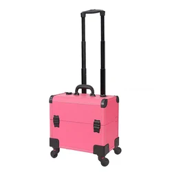 Makeup Case with Wheels luggage Multifunction Technician Toolbox Nail Tattoo Foot Massage Trolley Carry on Bag Make-up Suitcase