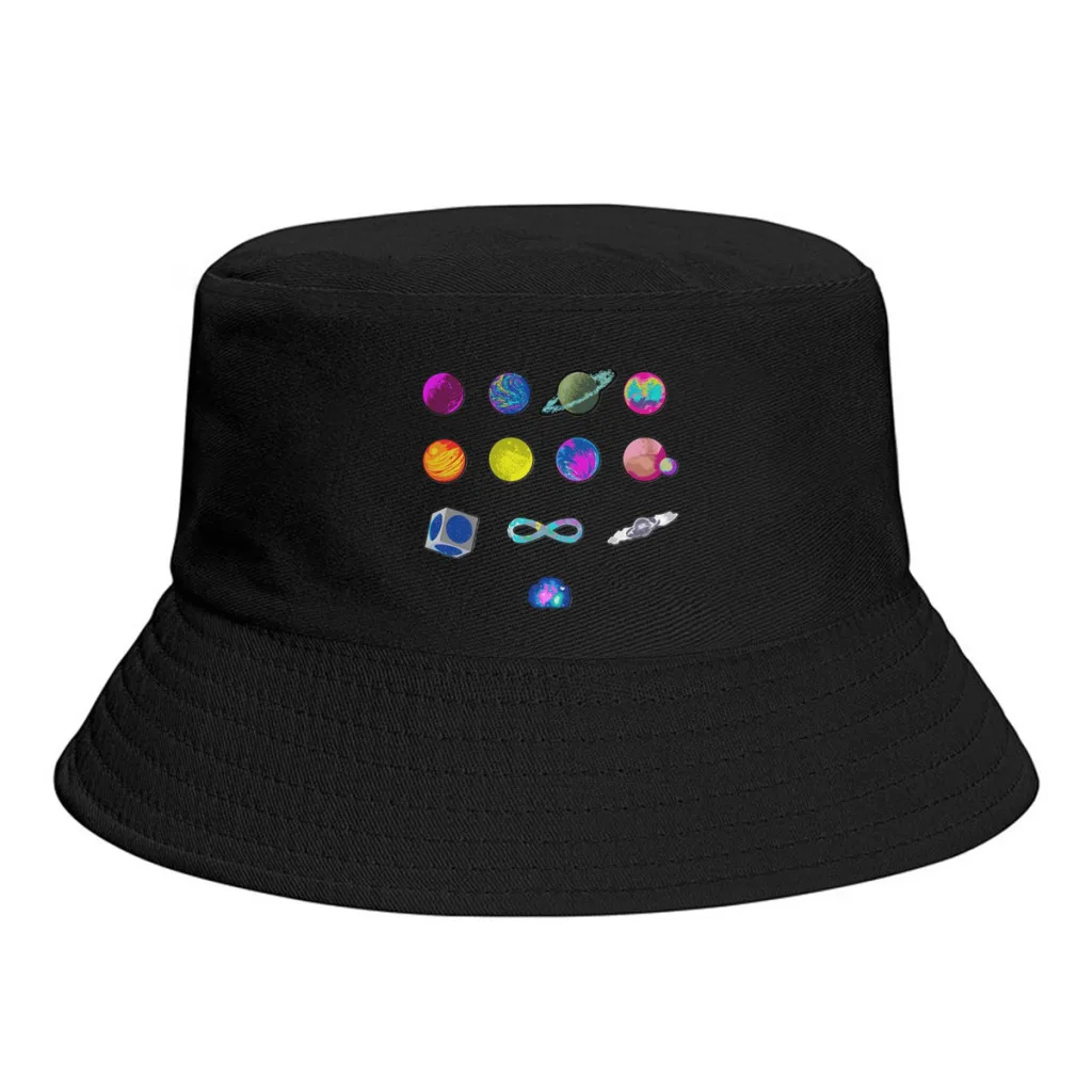 Music of the spheres UnisexPersonality Bucket Hats Fishermen Caps Outdoor Casual Cap Sunscreen Hat