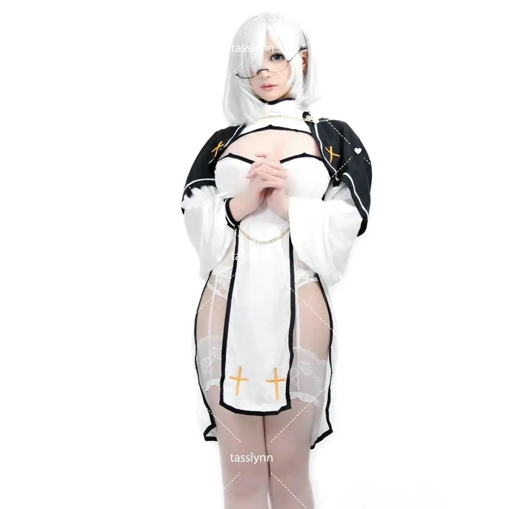 

Sweet Black White Dress Sister Uniform Anime Cosplay Full Set for Sexy Girls Dark Reign Charlotte Halloween Costumes