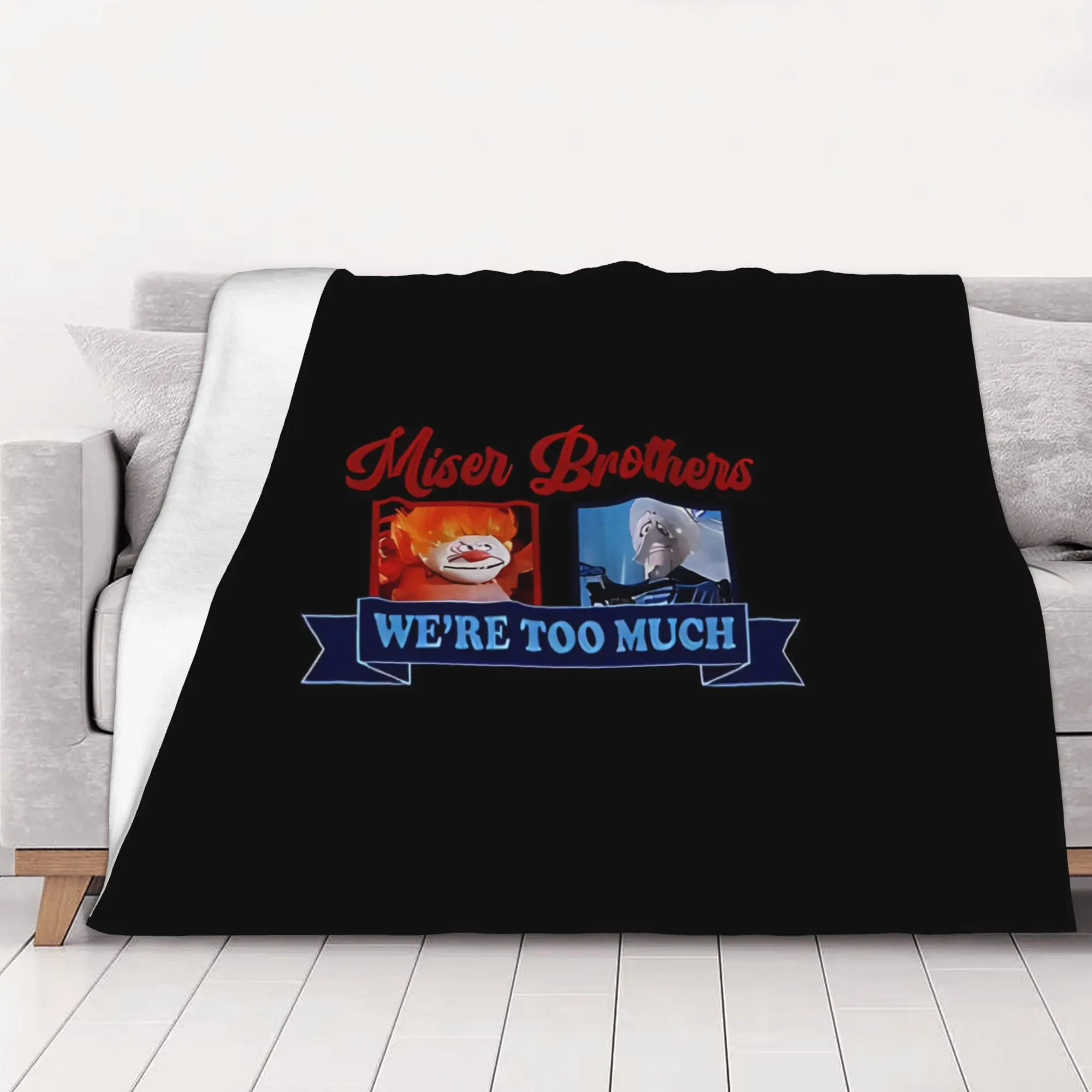 1PC home Cute Room Decor Classic Blanket Throw Blanket Miser Brothers Novelty Warm Blanket All Season