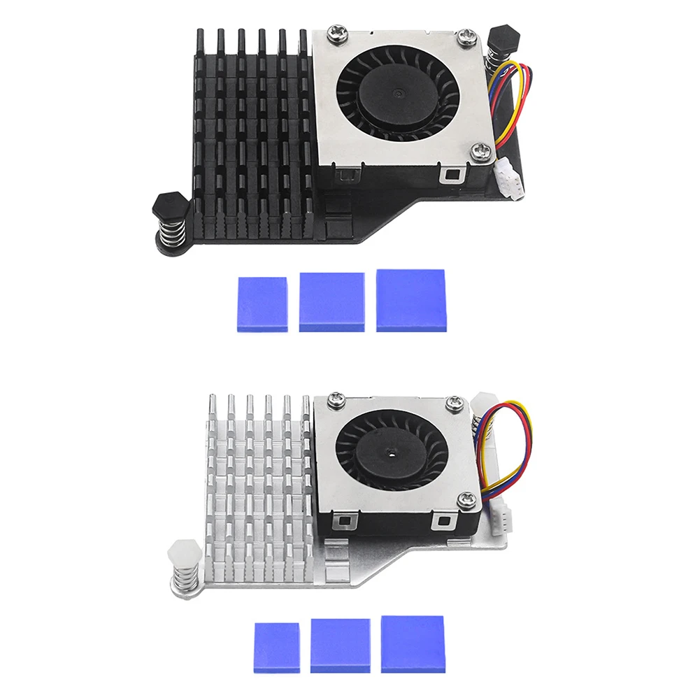 

Для Raspberry Pi 5, активный кулер, металлический радиатор, радиатор с регулируемой скоростью, охлаждающий вентилятор, охлаждающий радиатор, совместимый держатель