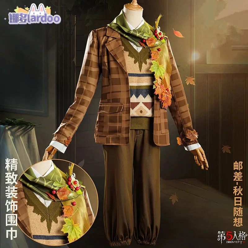 Game Identity V Victor Grantz Cos Uniform Autumn Gothic Style Postman Cosplay Costume Women Men Halloween Party Suit Lardoo