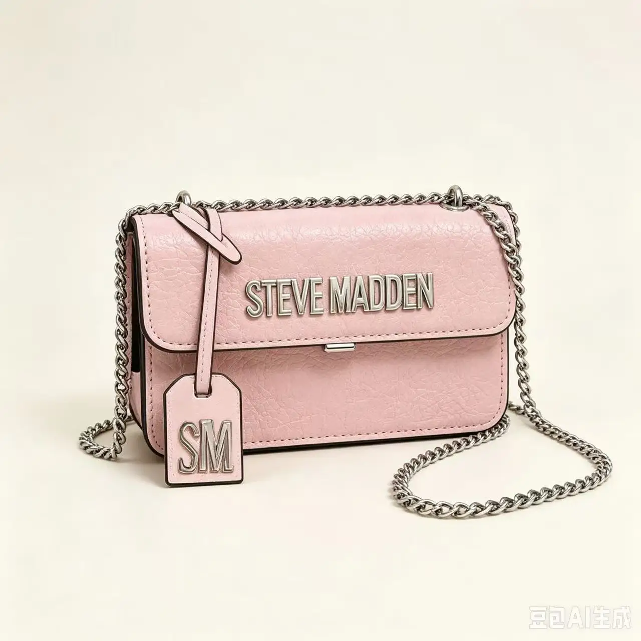 2026 New Steve Madden Chain Handheld Small Square Bag High Quality Simple Trendy Texture Shoulder Bag Crossbody Bag