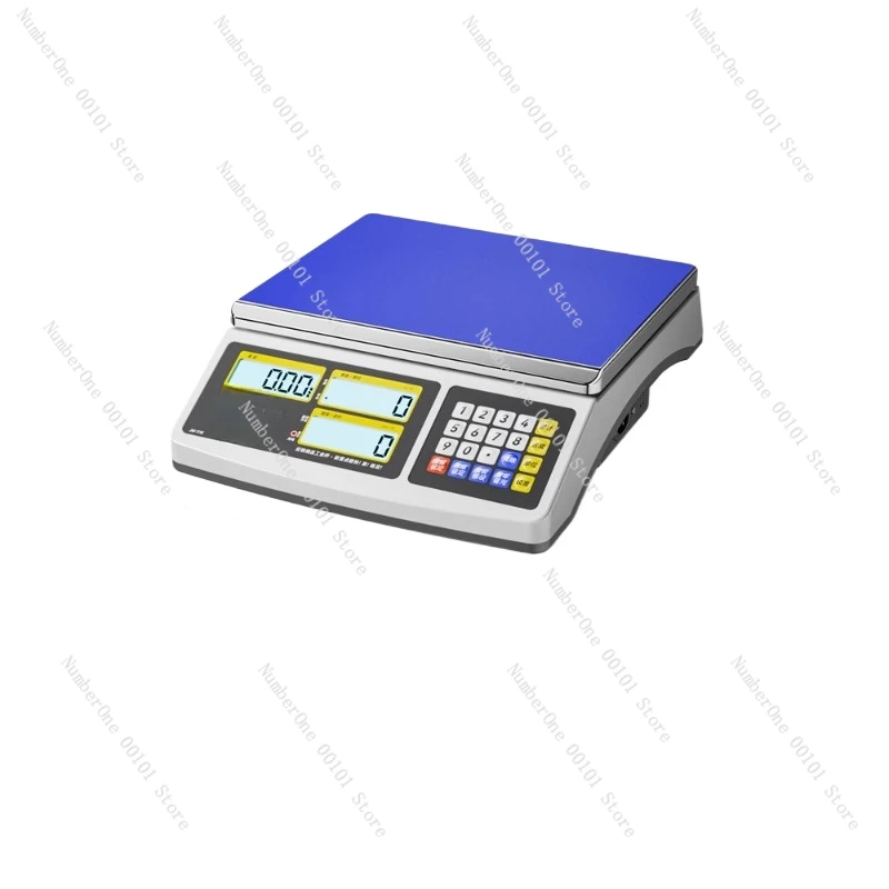 High-precision electronic scale 0.1g commercial counting scale 30kg precision weighing and pricing scale industrial bench