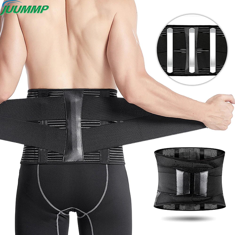 

Double Pull Lumbar Support Lower Back Belt Brace Pain Relief Band Waist Belt Breathable Adjustable Waist Back Brace Support