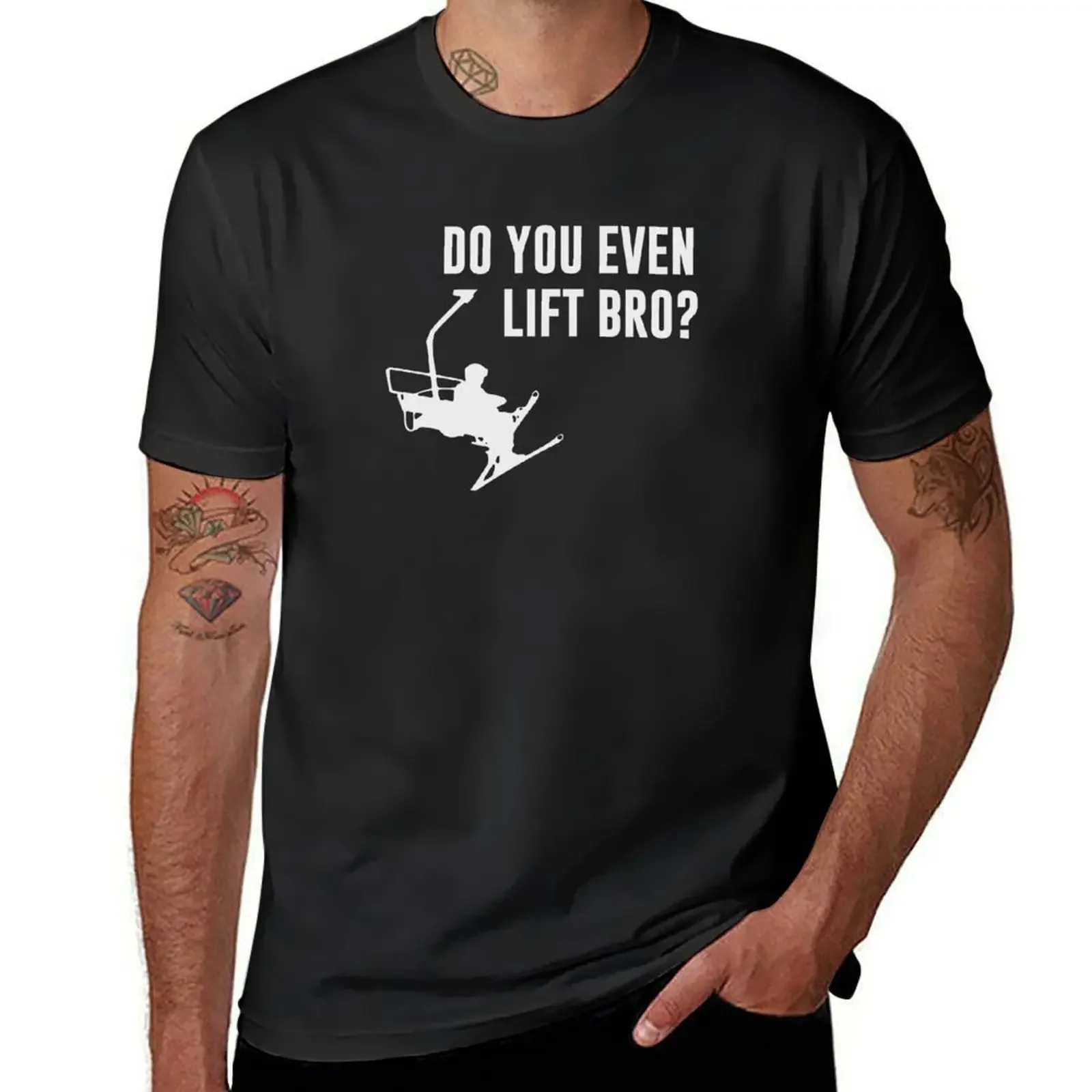 Bro, Do You Even Ski Lift? T-Shirt vintage t shirts customizeds vintage clothes oversized t shirt t shirts for men pack