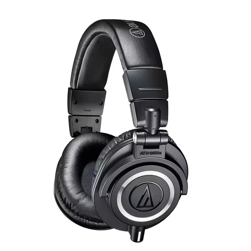 Imagen 2 del producto Auriculares originales Audio Technica ATH M50X HIFI, auriculares profesionales de monitoreo completamente cerrados, auriculares plegables portátiles