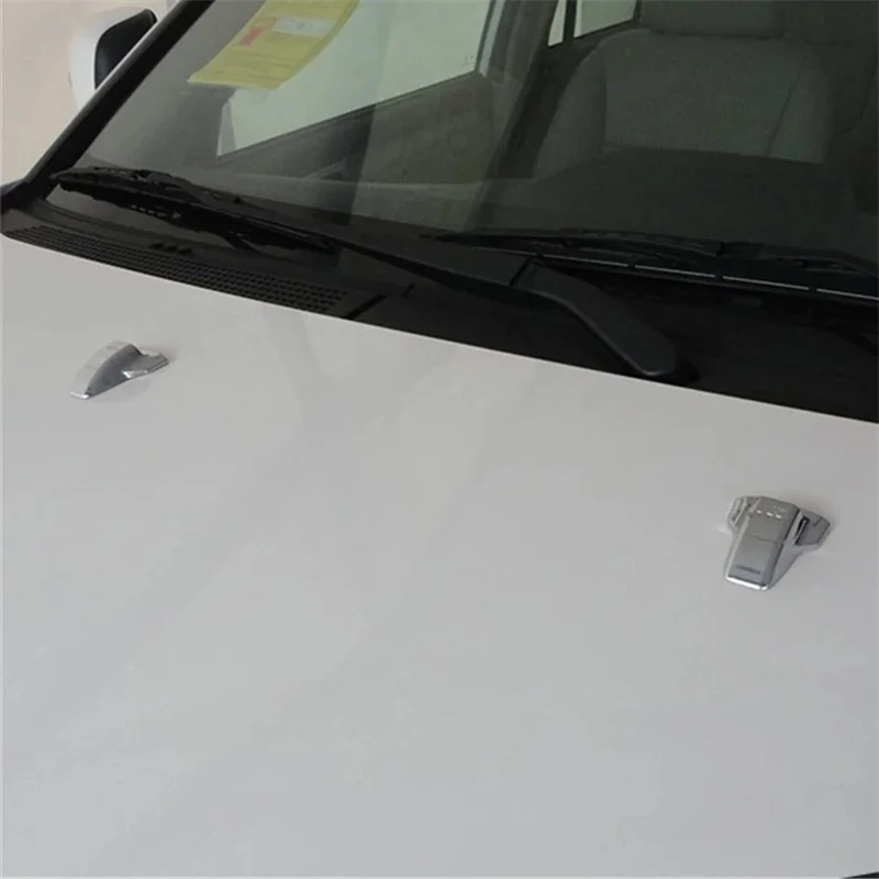 WELKINRY Dla Peugeot 2008 A94 i 3008 T8 1. generacji ABS Chromowana przednia maska samochodowa Dysza rozpylająca wodę Pokrywa pokrywy wykończenia