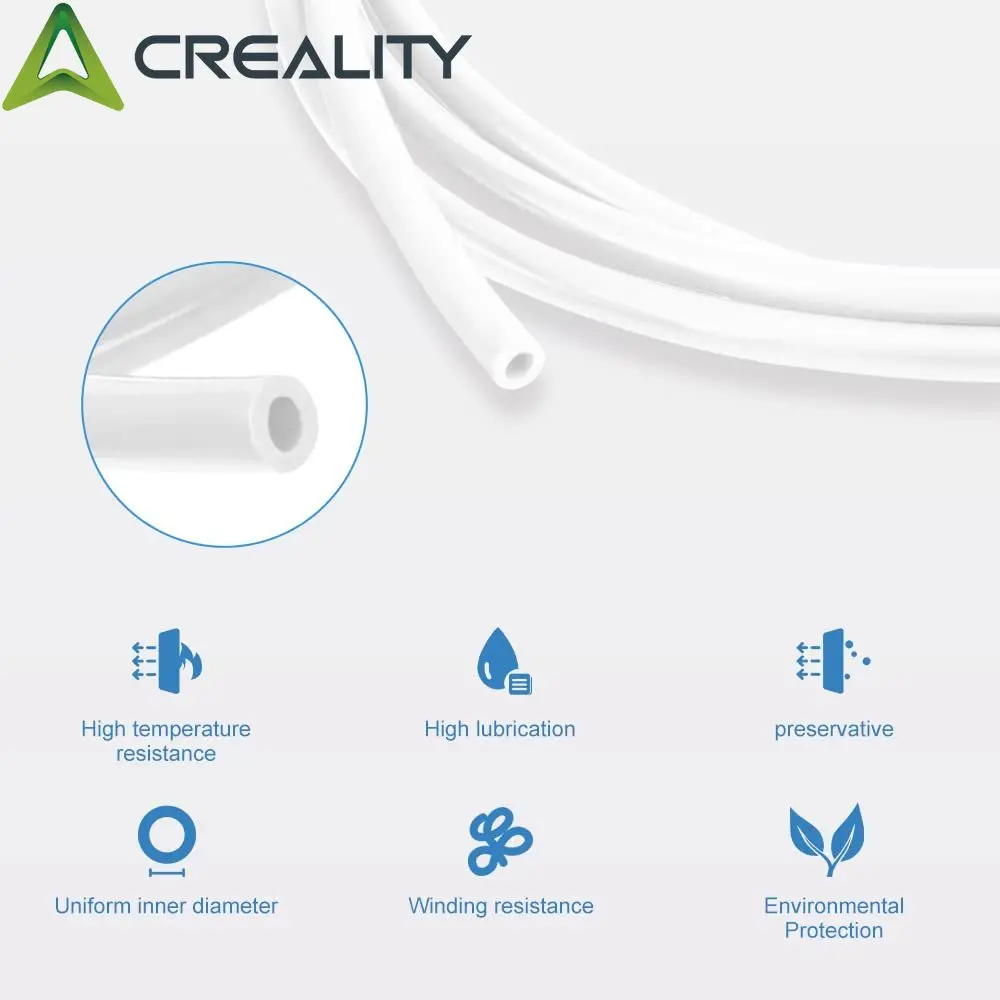 Creality 3D Printer Tube 1M 2M 3D Printer PTFE Tube Bowden Tubing Upgrades for 1.75mm Filament Ender CR Series