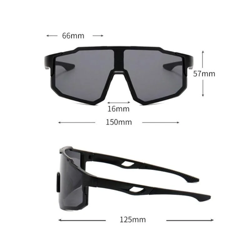 New Outdoor Cycling Sunglasses Sports Anti-Ultraviolet UV400 Shades Goggles Large Frame Windproof Climbing Eyewear