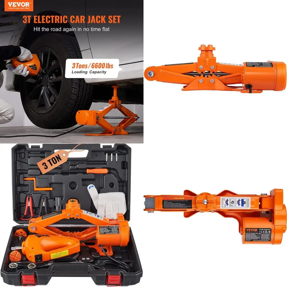 

Электрический ножничный домкрат 12 В с дистанционным управлением, емкостью 3 тона, ударный гайковерт в комплекте, идеально подходит для седана, внедорожника и грузовика.