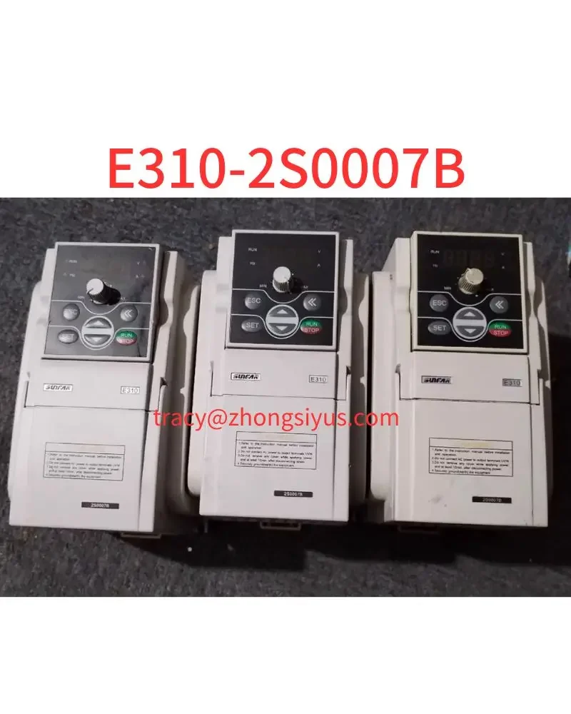 

Used E310 converter, 0.75 kw 220V, E310-2S0007B