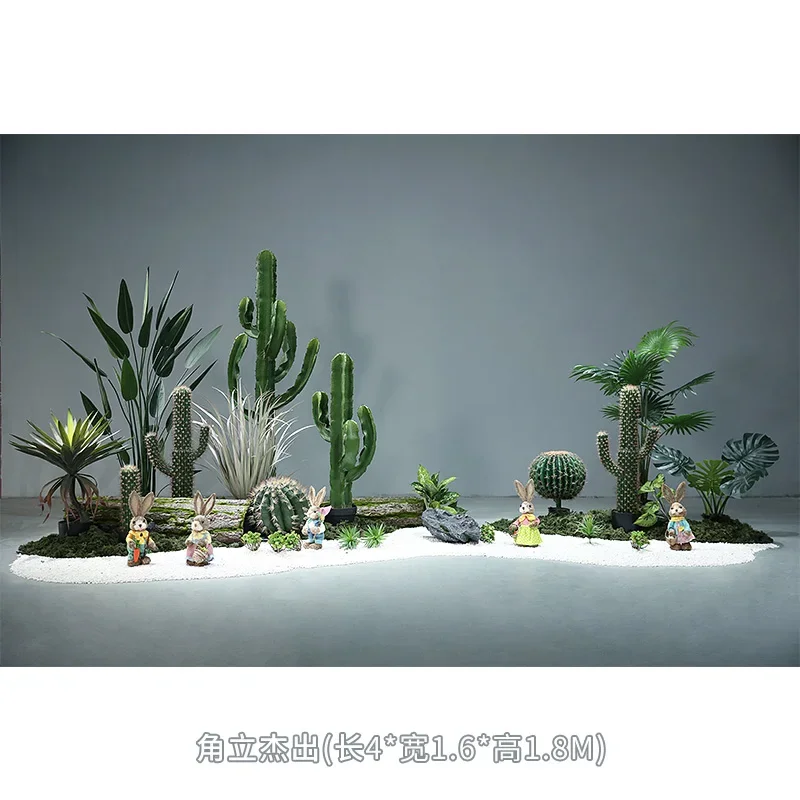 

Articles Indoor Showcase Shop Landscaping Decoration Large Simulated Plants Green Plant Artifical Cereus Decorative