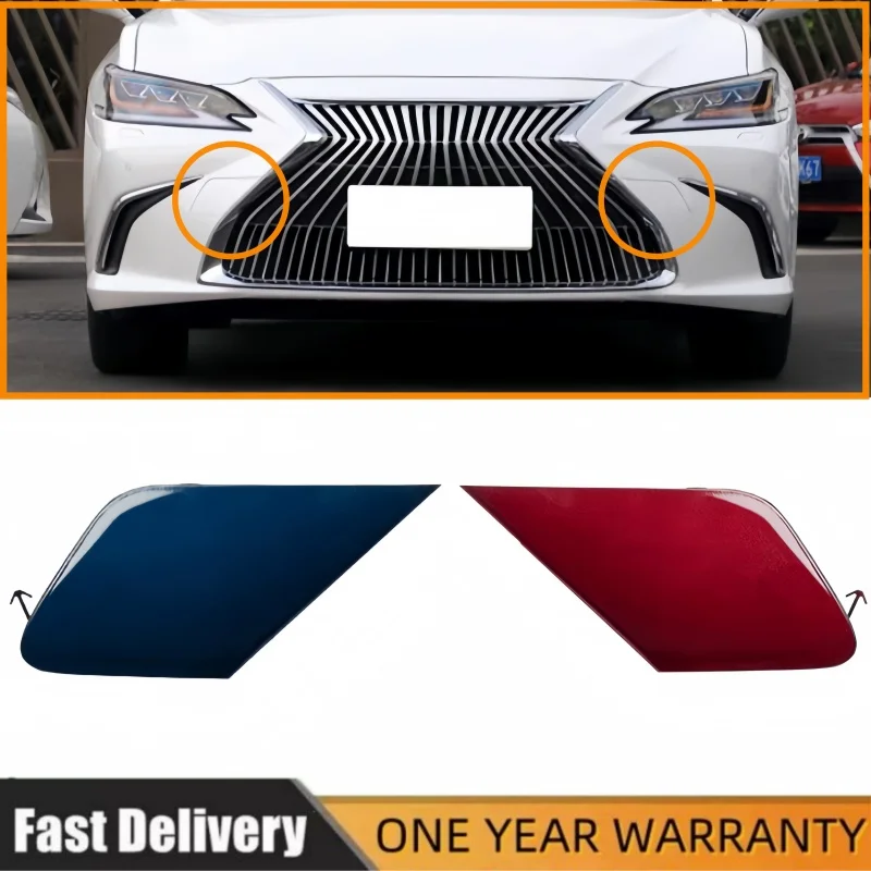

Front Bumper Tow Hook Cover For Lexus ES ES200 ES250 ES260 ES350 ES300H 2018-2022 Towing Trailer Hauling Eye Cap Lid