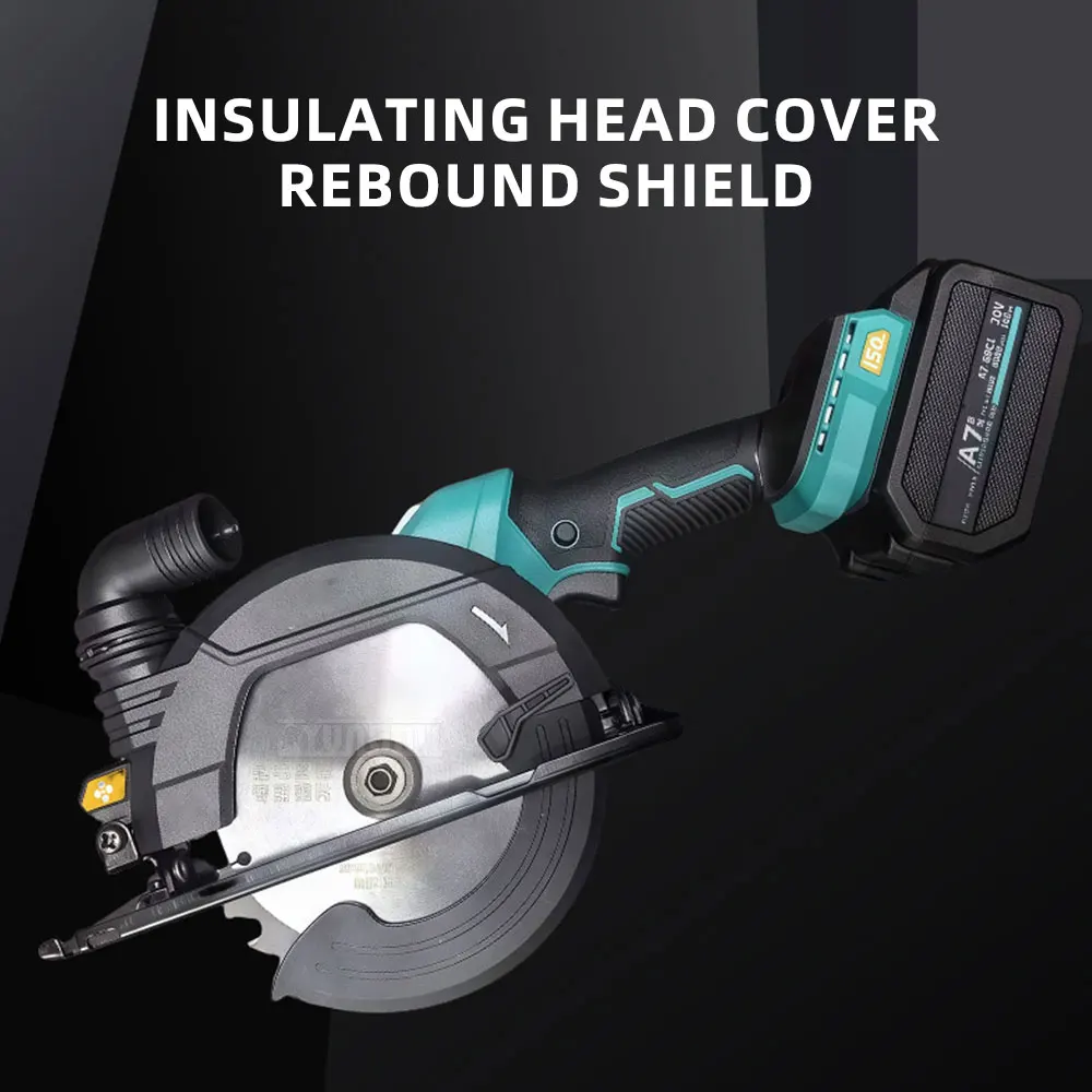 Circular Saw, Portable Handheld Cutter, Woodworking Saw, Stone and Tile Cutting Tool, Lithium-Ion Saw Brushless Lithium-Ion